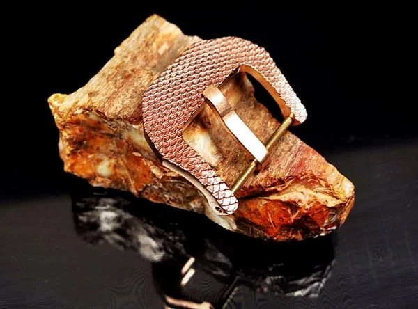 Fish Scale- Pink Bronze -Buckle for Seiko, Panerai, Maranez, Sevenfriday – image 3